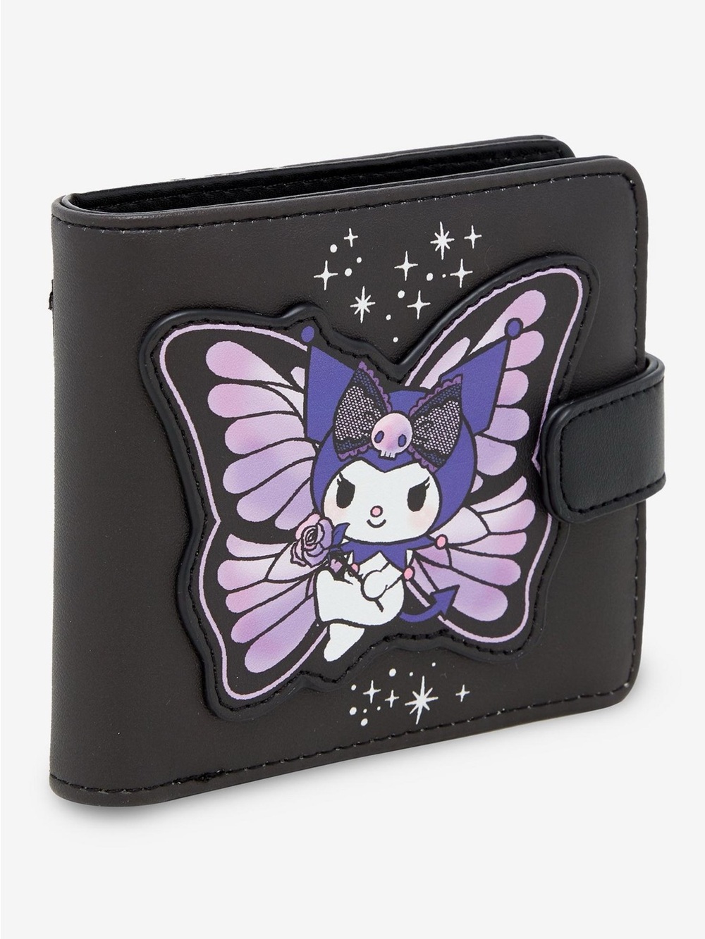 Sanrio Kuromi Purple Butterfly Garden Mini Wallet - Picture 2 of 10